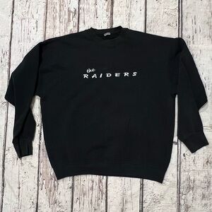 Vintage Los Angeles Raiders Stitched NFL Football Sports Sweatshirt